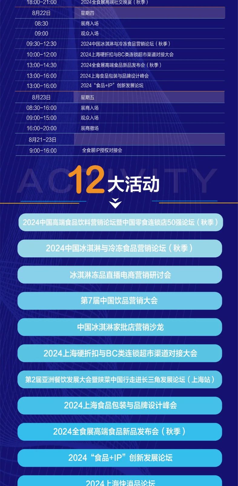 全食展|2024年8月21—23日上海第23届秋季全球高端食品展览会参观攻略